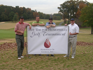 Golfers at Tournament