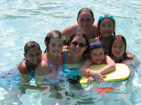 girls_small girls at camp in pool