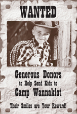 camp donors needed