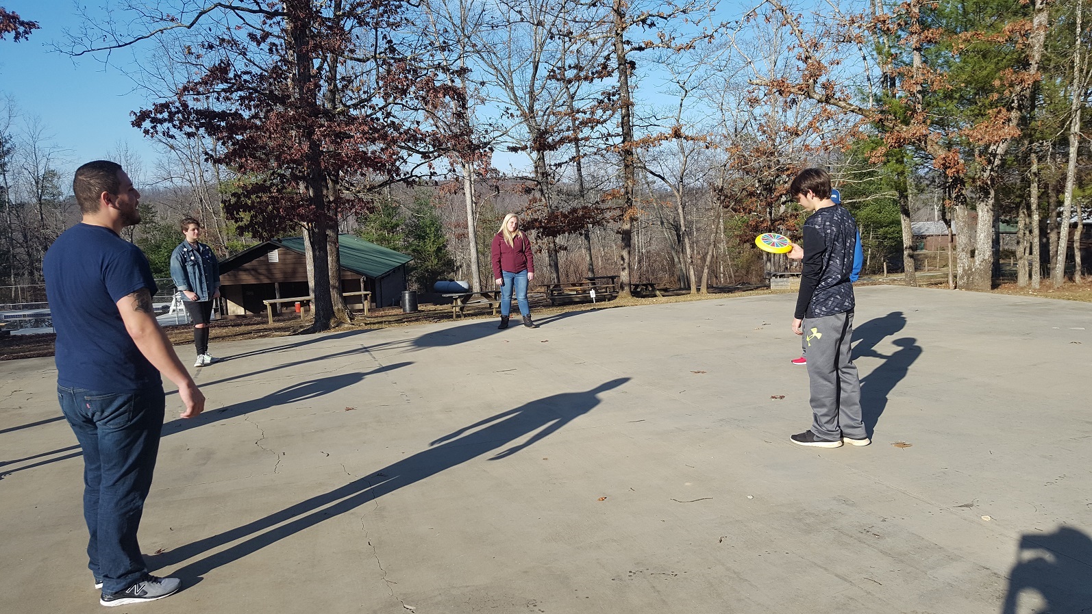 Teen Retreat Frisbee Game