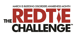 National Hemophilia Foundation Red Tie Challenge Logo