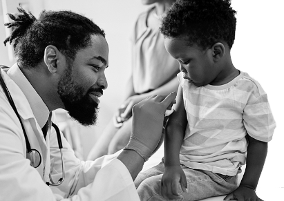 Doctor with child