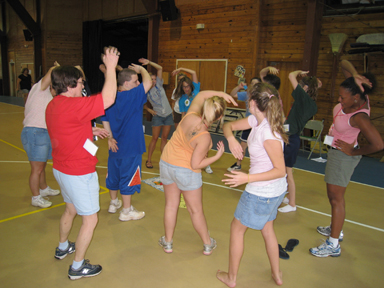 family camp fitness game