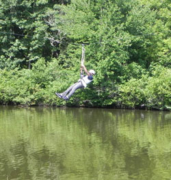 camp 2010 zip line