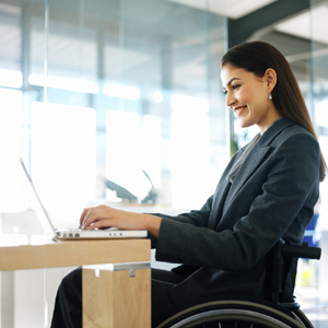 woman in wheelchair