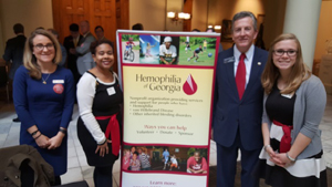 Hemophilia of Georgia Staff Visits State Capitol