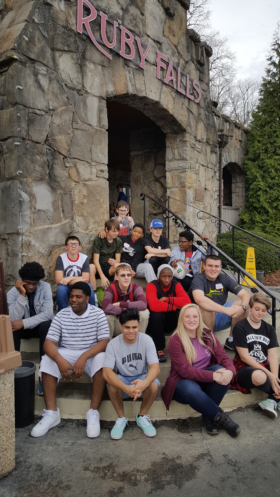 Teen Retreat at Ruby Falls