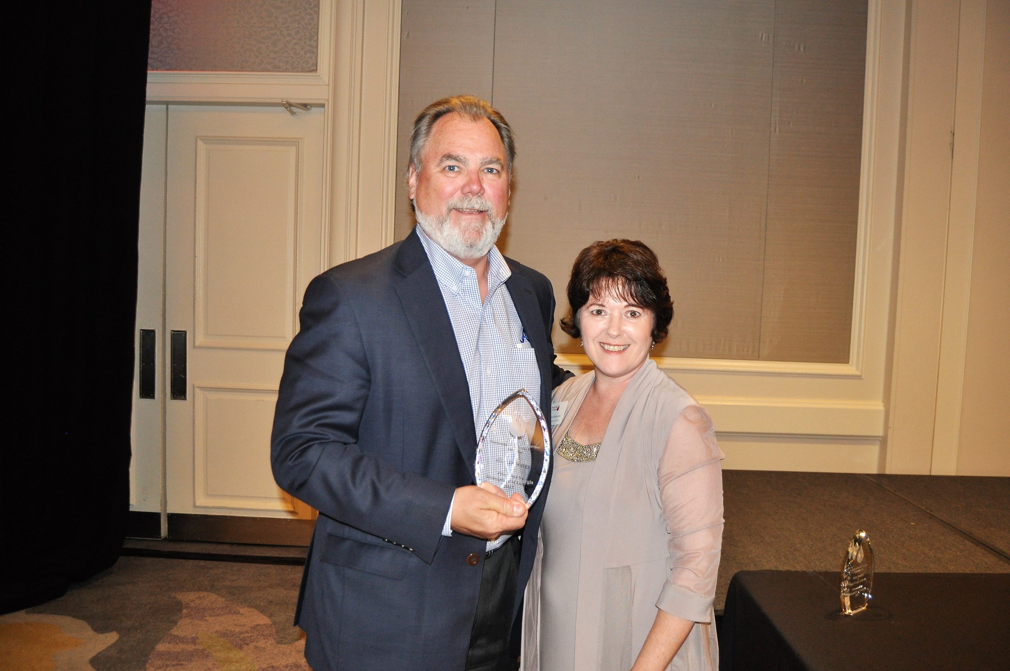 Mike Plant, Accepting the Award for the Atlanta Braves, for the Outstanding Corporate Partner of the Year