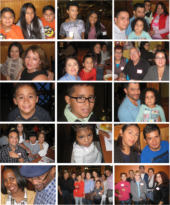 Community Dinners Across Georgia- family pictures collage1