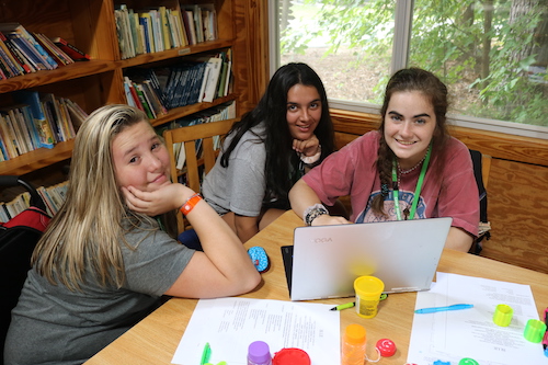 group of girls at a table