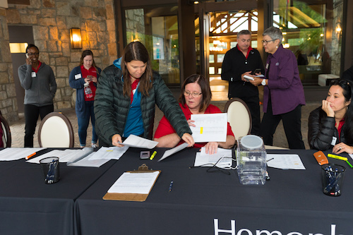 golf registration table