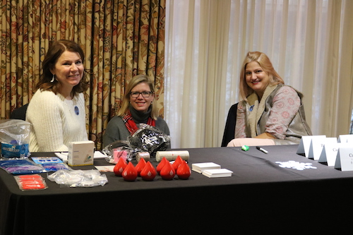 hog staff sitting at registration table at calloway garden 2019