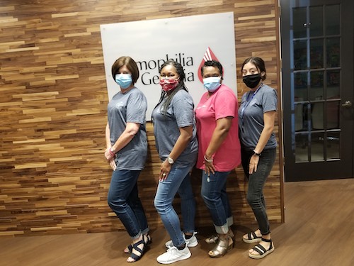 Camp attendants 2020 with masks