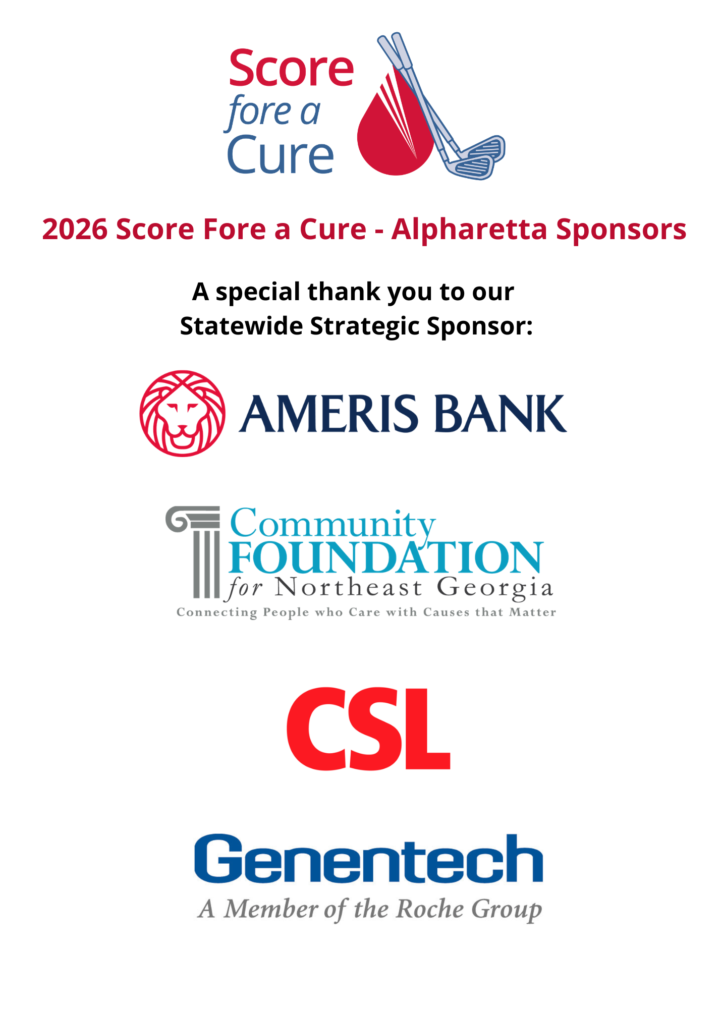 Score Sponsors 2026 Score Sponsors 2026