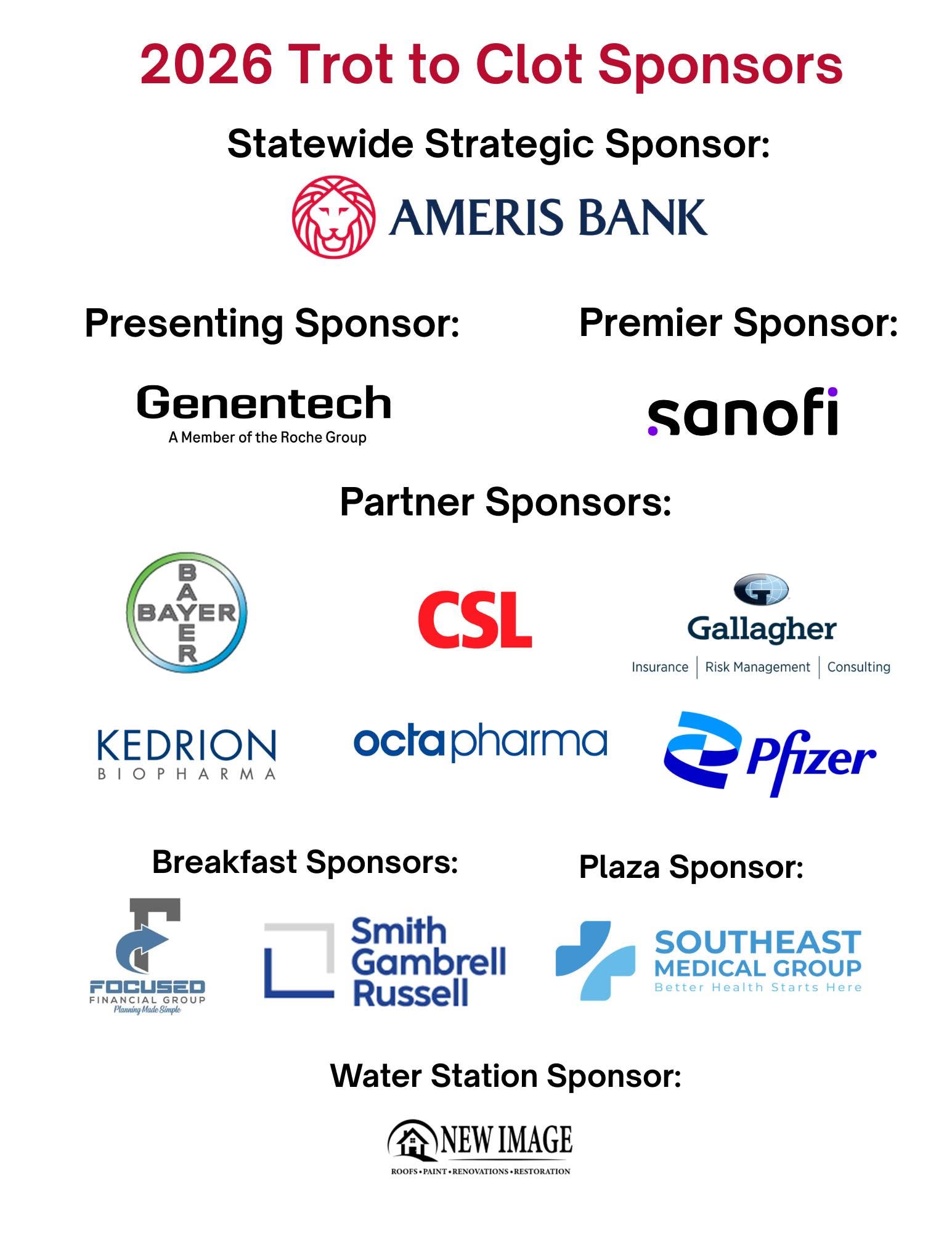 2026 Trot sponsors 2026 Trot sponsors