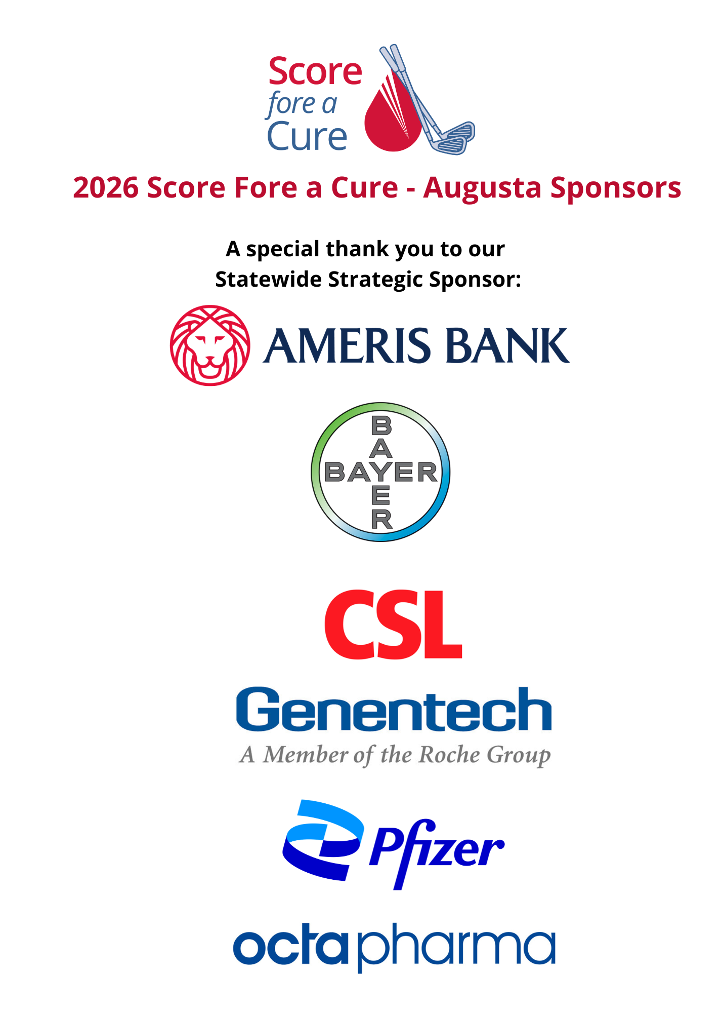 Score Fore A Cure 2026 Augusta Sponsors Score Fore A Cure 2026 Augusta Sponsors