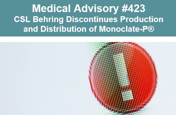 Medical Advisory 423