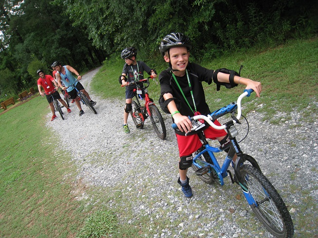 Kids on Bicycles at Camp Wannaklot