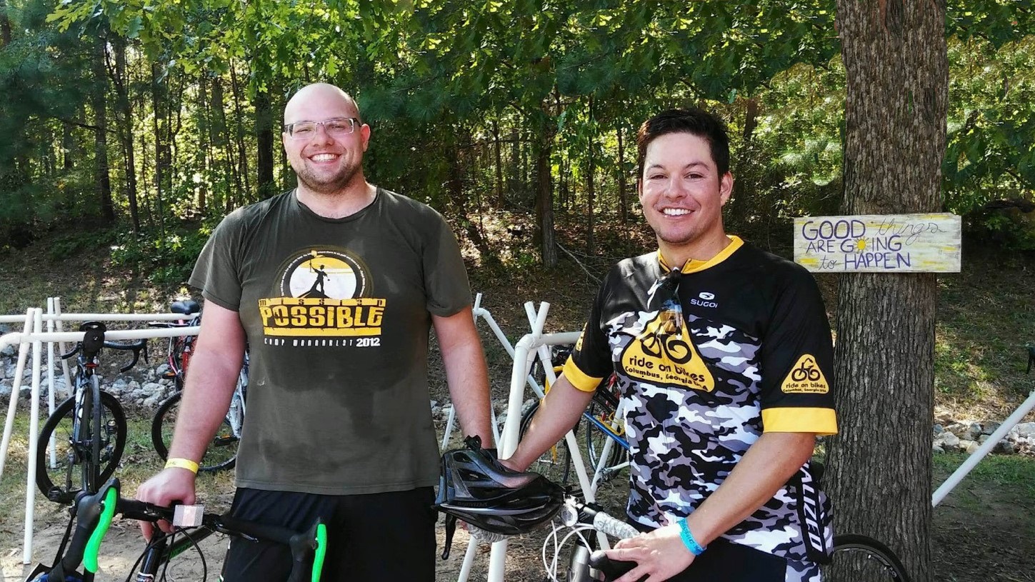 2018 Spin for Kids - Photo of Sheldon and Carlos at 2017 event