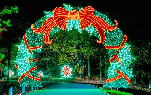 Callaway Gardens light up wreath