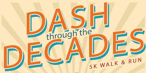 Dash through the Decades text graphic