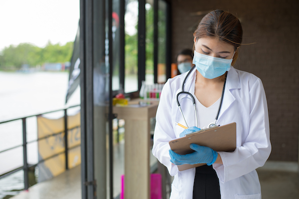 doctor in surgical mask