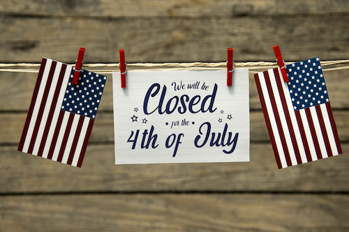 Closed July 4th