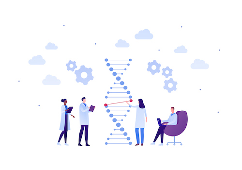 graphic of dna strand